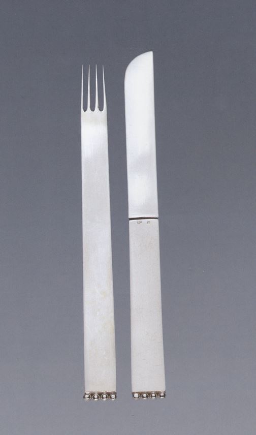Josef  Hoffmann - Dessert fork and knife | MasterArt